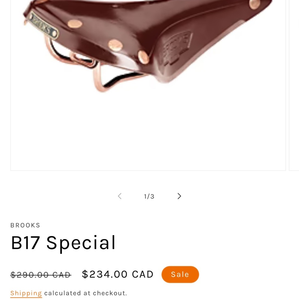 Brooks B17 Special Leather Saddle - Brand New In Box